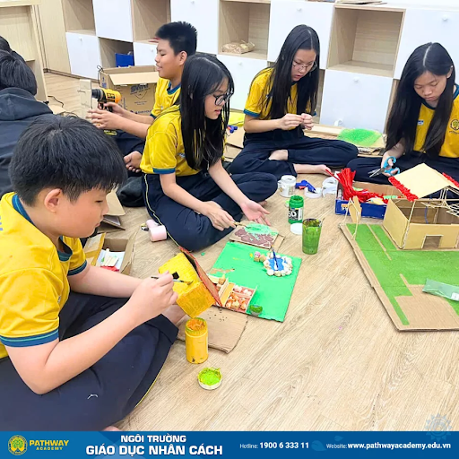 Môi trường học tập tại Pathway Academy luôn thúc đẩy sự phát triển tư duy sáng tạo cho học sinh.