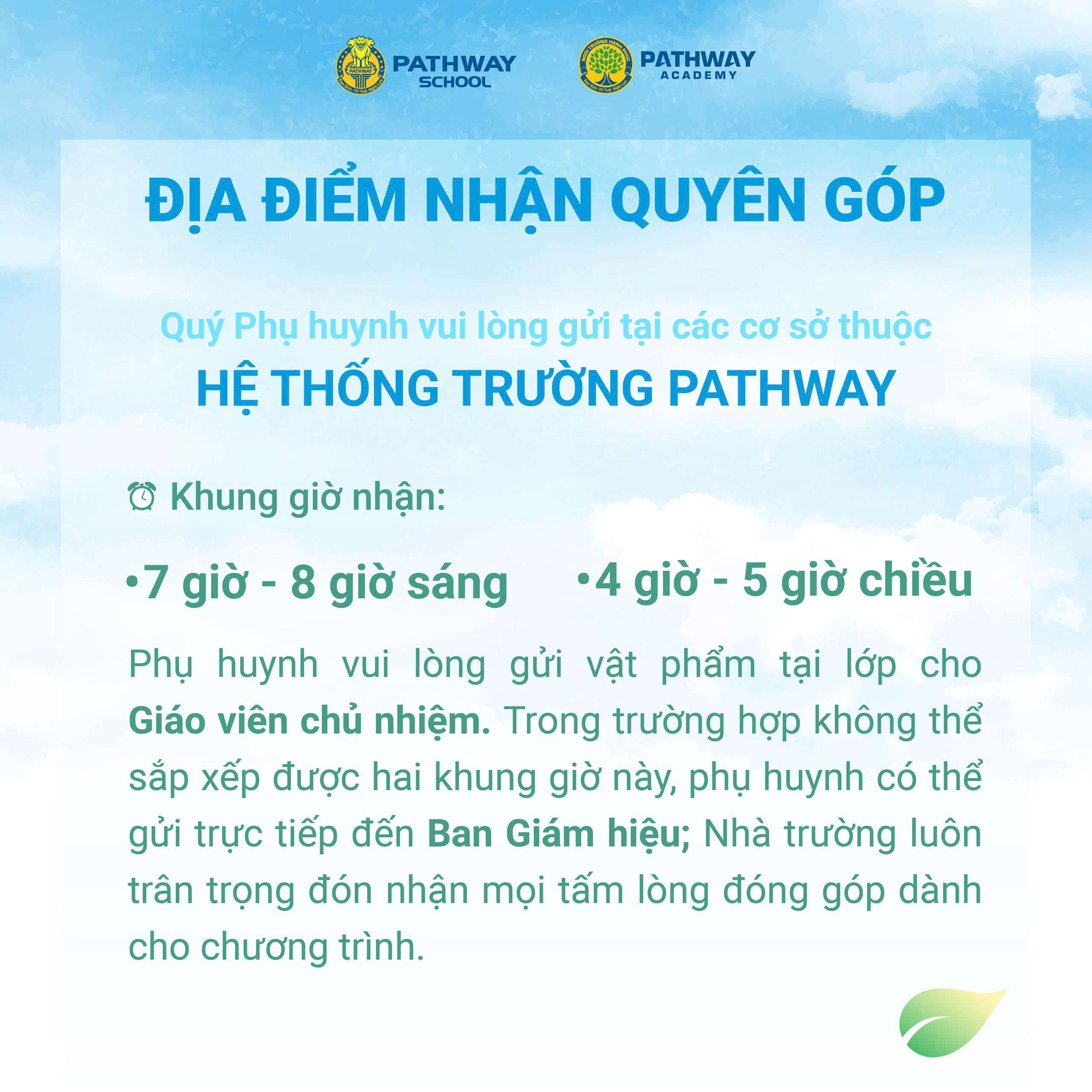 chiến dịch quyên góp cho học sinh vùng lũ
